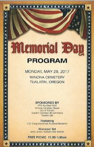 2017 Memorial Day Program